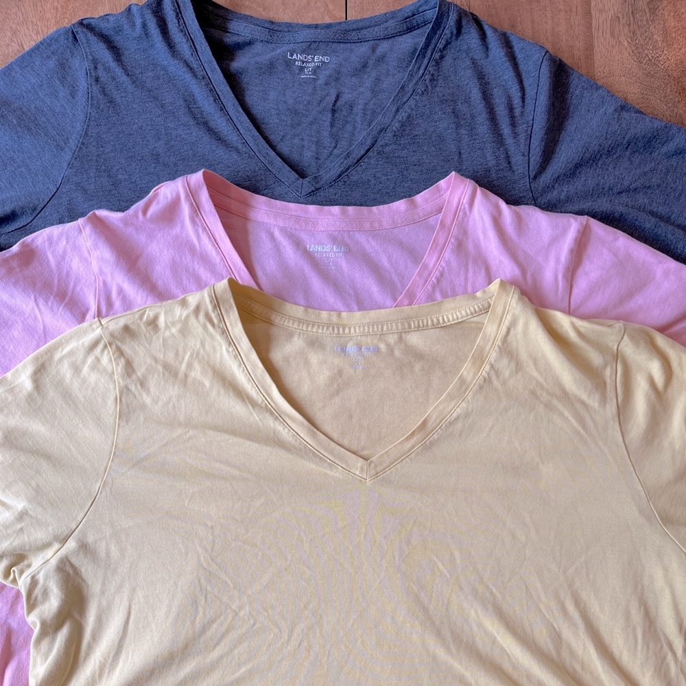Land’s End V-Neck T-Shirt Bundle